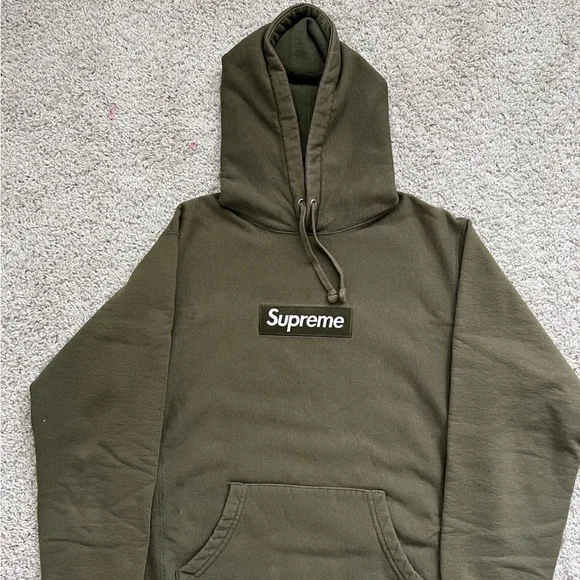 Supreme Box Logo Hoodie - Olive FW11 is available for purchase on
